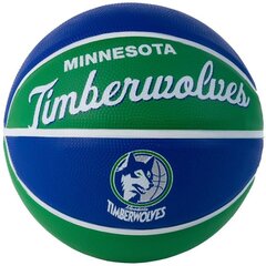 Basketbola bumba Wilson Team Retro Minnesota Timberwolves WTB3200XBMIN, 3 izmērs cena un informācija | Basketbola bumbas | 220.lv