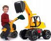 Liela 63 cm ekskavatora rotaļlieta, celtniecības tehnika Lena dzeltena cena un informācija | Rotaļlietas zēniem | 220.lv