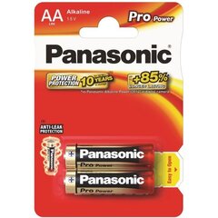Panasonic PRO POWER GOLD Alkaline AA (LR6PPG), 2-pack цена и информация | Батарейки | 220.lv