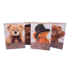 Подарочный пакет TEDDY, 31x42x12см, микс цена и информация | Упаковочные материалы для подарков | 220.lv