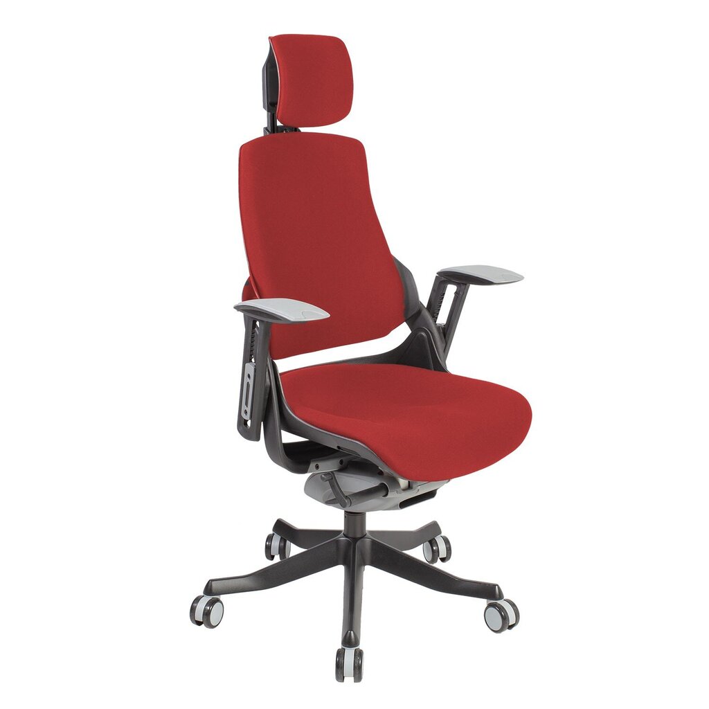 Darba krēsls Wau, tumši sarkans цена и информация | Biroja krēsli | 220.lv