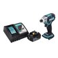 Makita DTS 141 RT1 Bezvada trieciengriezējs 18 V 40 Nm 1/4" + 1x akumulators 5,0 Ah + lādētājs cena un informācija | Skrūvgrieži, urbjmašīnas | 220.lv