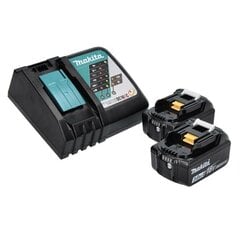 Makita DHR 202 RF Bezvadu perforators 18 V 2,0 J SDS Plus + 2x akumulatori 3,0 Ah + lādētājs цена и информация | Перфораторы | 220.lv