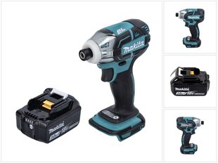 Аккумуляторный ударный гайковерт Makita DTW 141 F1, 18 В, с аккумулятором и без блока для зарядки цена и информация | Шуруповерты, дрели | 220.lv