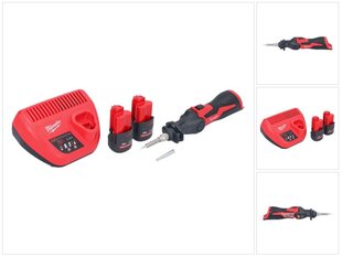 Milwaukee M12 SI-252 bezvadu lodāmurs 12 V 400 °C + 2x akumulators 2,5 Ah + lādētājs cena un informācija | Metināšanas iekārtas, lodāmuri | 220.lv