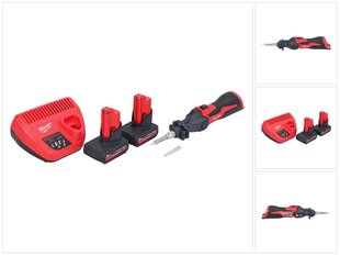 Milwaukee M12 SI-502 bezvadu lodāmurs 12 V 400 °C + 2x akumulators 5,0 Ah + lādētājs cena un informācija | Metināšanas iekārtas, lodāmuri | 220.lv