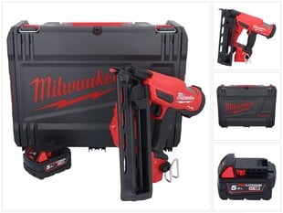 Milwaukee M18 FN16GA-501X akumulatora urbjmašīna 18 V 32 - 64 mm bez birstēm + 1x akumulators 5,0 Ah + HD kaste - bez lādētāja cena un informācija | Rokas instrumenti | 220.lv