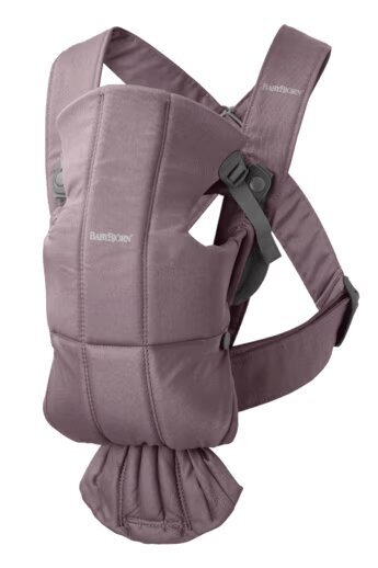 Ķengursoma Mini Cotton BabyBjörn, Dark Purple cena un informācija | Slingi, ķengursomas | 220.lv