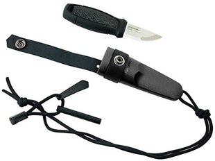 Нож Morakniv® Eldris Neck Knife Black, Fire Starter Kit цена и информация | Механические инструменты | 220.lv