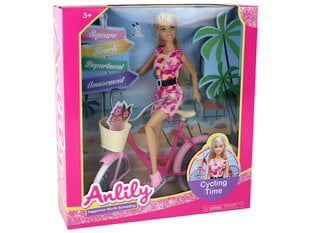 Кукла с аксессуарами Anlily, розовая цена и информация | Игрушки для девочек | 220.lv