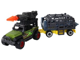 Transportlīdzekļu komplekts ar dinozauriem Lean Toys cena un informācija | Rotaļlietas zēniem | 220.lv