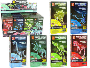 Izgaismojošs dinozaura skelets Lean Toys cena un informācija | Rotaļlietas zēniem | 220.lv