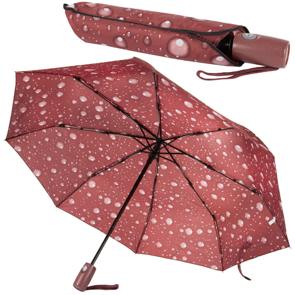 Sieviešu lietussargs, 95 cm, brūns цена и информация | Lietussargi sievietēm | 220.lv