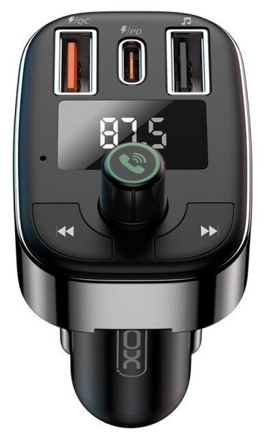 XO FM transmitter + charger BCC06, black цена и информация | FM Modulatori | 220.lv