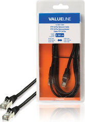 Valueline tīkla kabelis VLCB85110B20 FTP Cat5e RJ45-RJ45, melns, 2m цена и информация | Кабели и провода | 220.lv