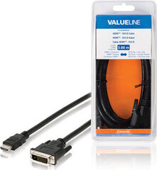 Video kabelis HDMI M - DVI-D (24+1) M, 3m, melns cena un informācija | Kabeļi un vadi | 220.lv