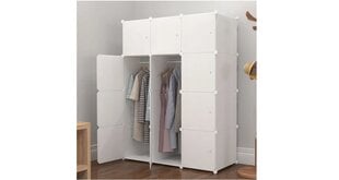 Модульный шкаф, белый цена и информация | Шкафы | 220.lv