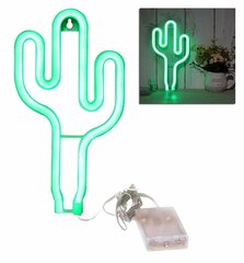 Led Neona Lampa "Cactus" cena un informācija | Galda lampas | 220.lv