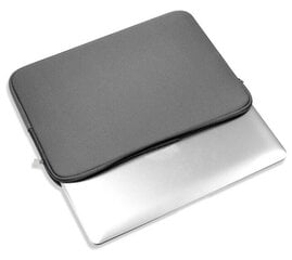 Неопреновый чехол для ноутбука 17, серый цена и информация | Рюкзаки, сумки, чехлы для компьютеров | 220.lv