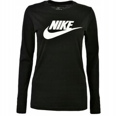 Женская блузка Nike NSW TEE ESSNTL LS ICON FTR, черный, XS 907173441 цена и информация | Женские толстовки | 220.lv