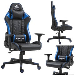 Spēļu krēsls Kraken Chairs Helios, zils/melns цена и информация | Офисные кресла | 220.lv