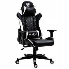 Spēļu krēsls Kraken Chairs Helios, balts/melns цена и информация | Офисные кресла | 220.lv