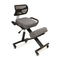 Ergonomisks krēsls Black Point O'Kneel Linen, pelēks цена и информация | Офисные кресла | 220.lv