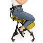 Ergonomisks krēsls Black Point O'Kneel Linen, zaļš cena un informācija | Biroja krēsli | 220.lv