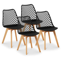 4-ru krēslu komplekts Fromm&Starck, melns цена и информация | Офисные кресла | 220.lv