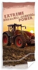 Bērnu dvielis Traktors, 70x140 cm cena un informācija | Dvieļi | 220.lv