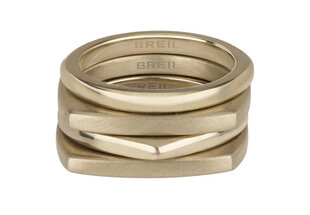 Apzeltīts gredzenu komplekts Breil Tetra TJ302 57 cena un informācija | Gredzeni | 220.lv