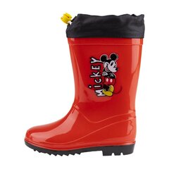 Gumijas apavi bērniem Mickey Mouse S0736787, sarkani цена и информация | Детские резиновые сапоги Леопард | 220.lv