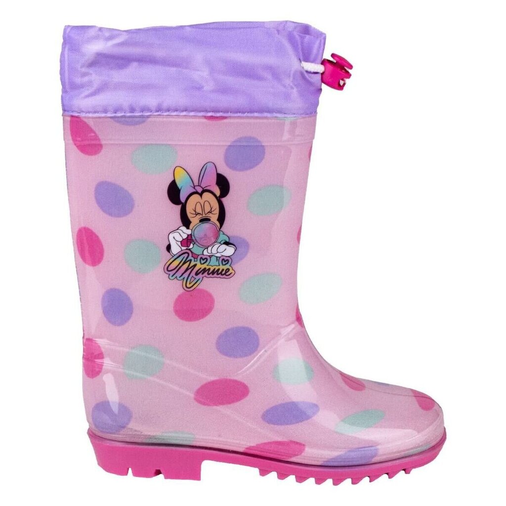 Gumijas apavi bērniem Minnie Mouse, rozā цена и информация | Gumijas zābaki bērniem | 220.lv