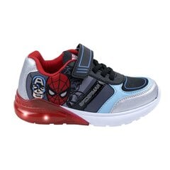 Кроссовки со светодиодами The Avengers Красный Синий Чёрный цена и информация | Детская спортивная обувь | 220.lv
