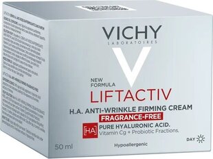 VICHY LiftActiv H.A. Anti-wrinkle Firming pretgrumbu krēms bez smaržvielām 50ml цена и информация | Наносите на чистую кожу лица. Подержите около 10-15 минут и смойте водой. | 220.lv