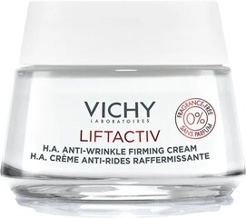 VICHY LiftActiv H.A. Anti-wrinkle Firming pretgrumbu krēms bez smaržvielām 50ml цена и информация | Наносите на чистую кожу лица. Подержите около 10-15 минут и смойте водой. | 220.lv