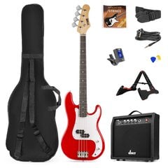 MAX GigKit Bass, красный цена и информация | Гитары | 220.lv