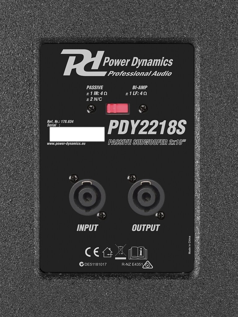 Power Dynamics PDY2218S cena un informācija | Skaļruņi | 220.lv