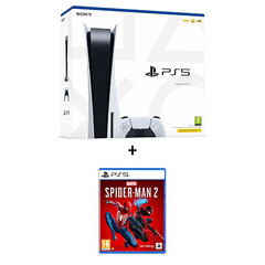 PlayStation 5 Blu-Ray + Spider-man 2 PS5 цена и информация | Игровые приставки | 220.lv