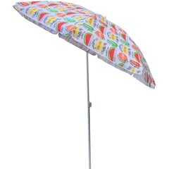 Пляжный зонт 180 см, фруктовый микс цена и информация | Зонты, маркизы, стойки | 220.lv
