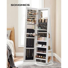 Шкаф для украшений Songmics белый цена и информация | Детали интерьера | 220.lv
