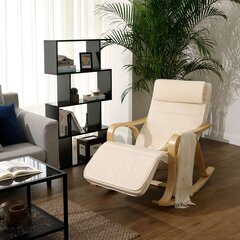 Кресло-качалка Songmics бежевый цена и информация | Кресла в гостиную | 220.lv