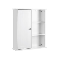 Навесной шкаф для ванной Vasagle белый цена и информация | Шкафчики для ванной | 220.lv