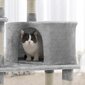 Skrāpējamais stabiņš kaķiem Feandrea pelēks, gaiši pelēks cena un informācija | Kaķu mājas, nagu asināmie | 220.lv