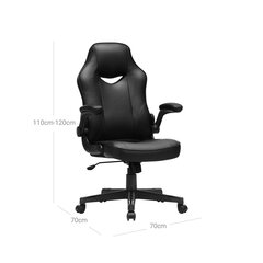 Spēļu krēsls Songmics melns cena un informācija | Biroja krēsli | 220.lv