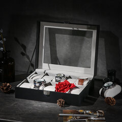 Шкаф для украшений Songmics черный, серый цена и информация | Детали интерьера | 220.lv