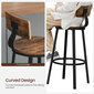 Bāra krēslu komplekts Songmics melns, brūns цена и информация | Virtuves un ēdamistabas krēsli | 220.lv