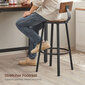 Bāra krēslu komplekts Songmics melns, brūns cena un informācija | Virtuves un ēdamistabas krēsli | 220.lv