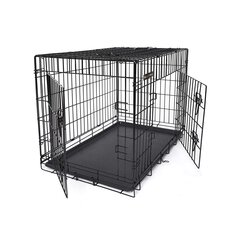Клетка для собаки Feandrea черная цена и информация | Переноски, сумки | 220.lv