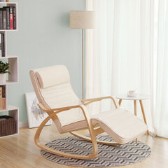 Šūpuļkrēsls Songmics koka cena un informācija | Atpūtas krēsli | 220.lv